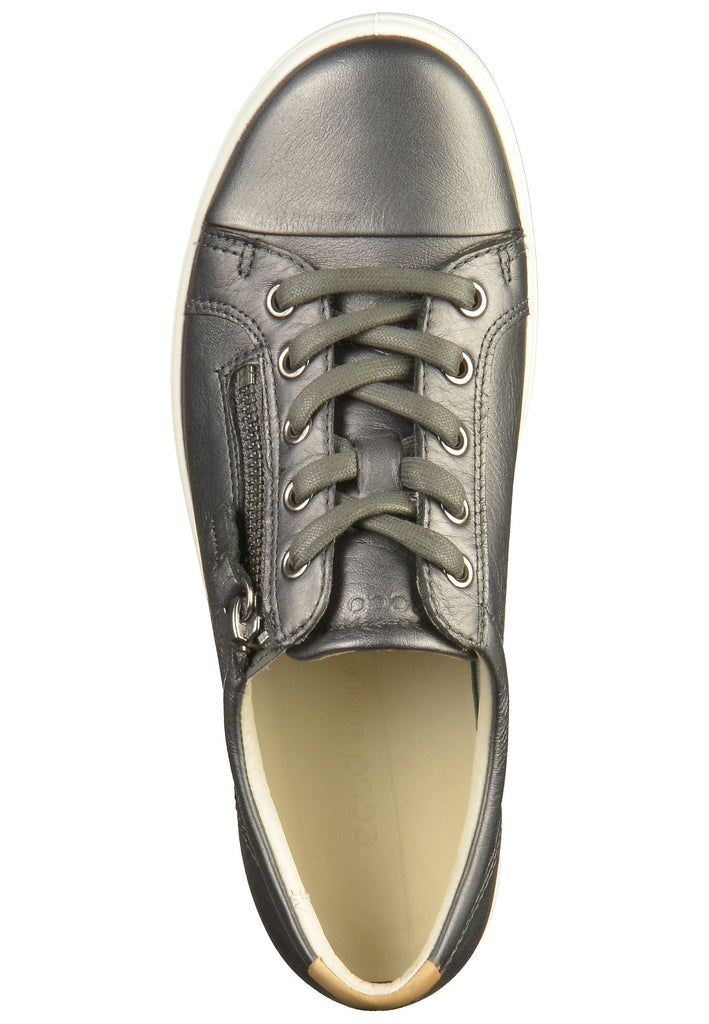 ecco Sneaker Leder Schwarz