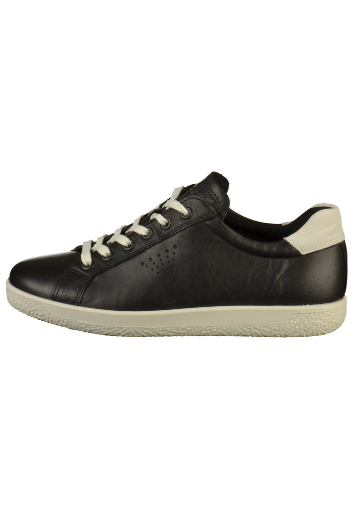 ecco Sneaker Leder Schwarz