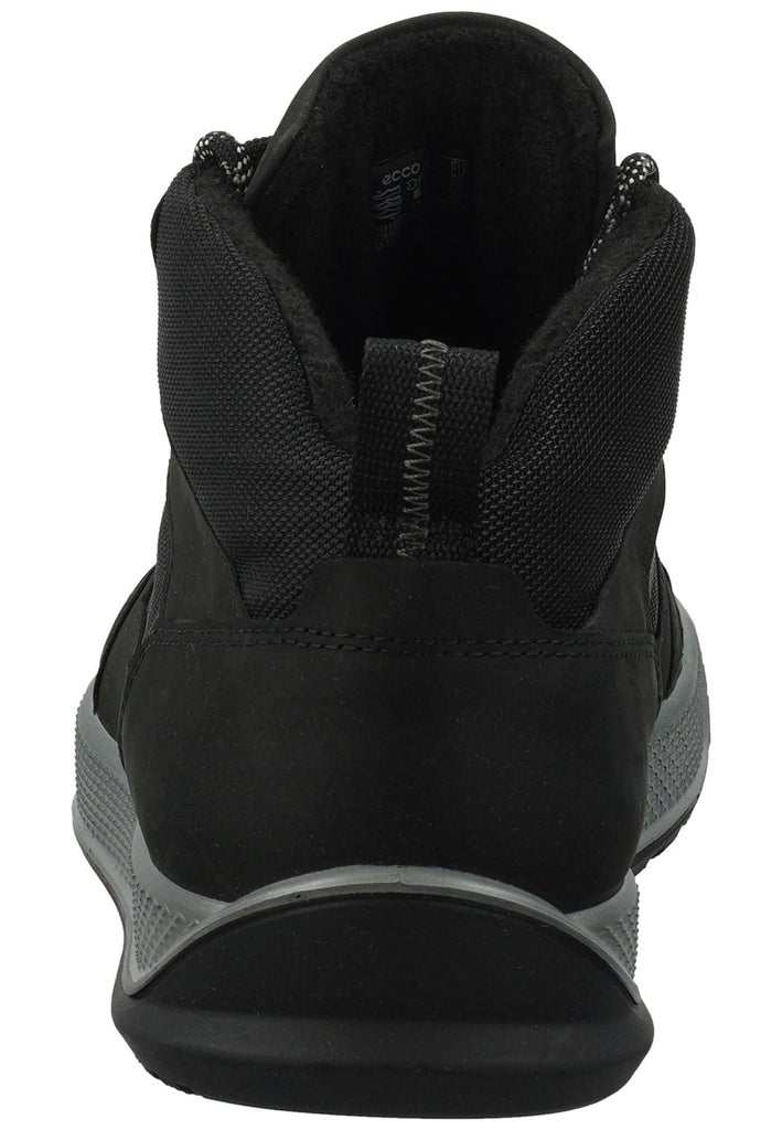 ecco Sneaker Leder/Textil Schwarz