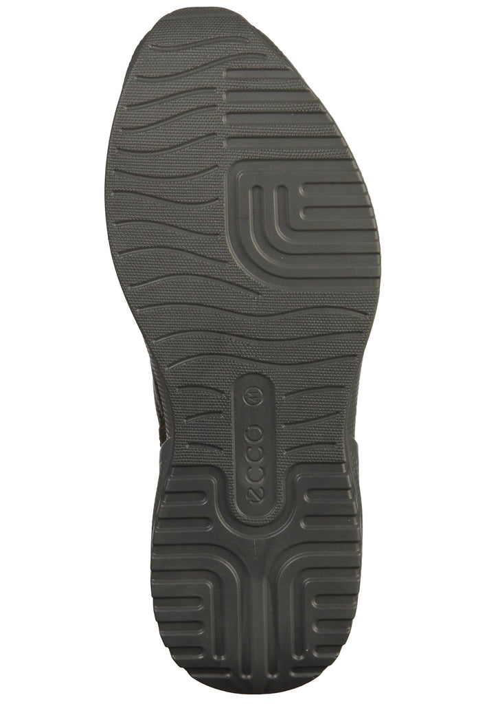 ecco Sneaker Leder/Textil Schwarz