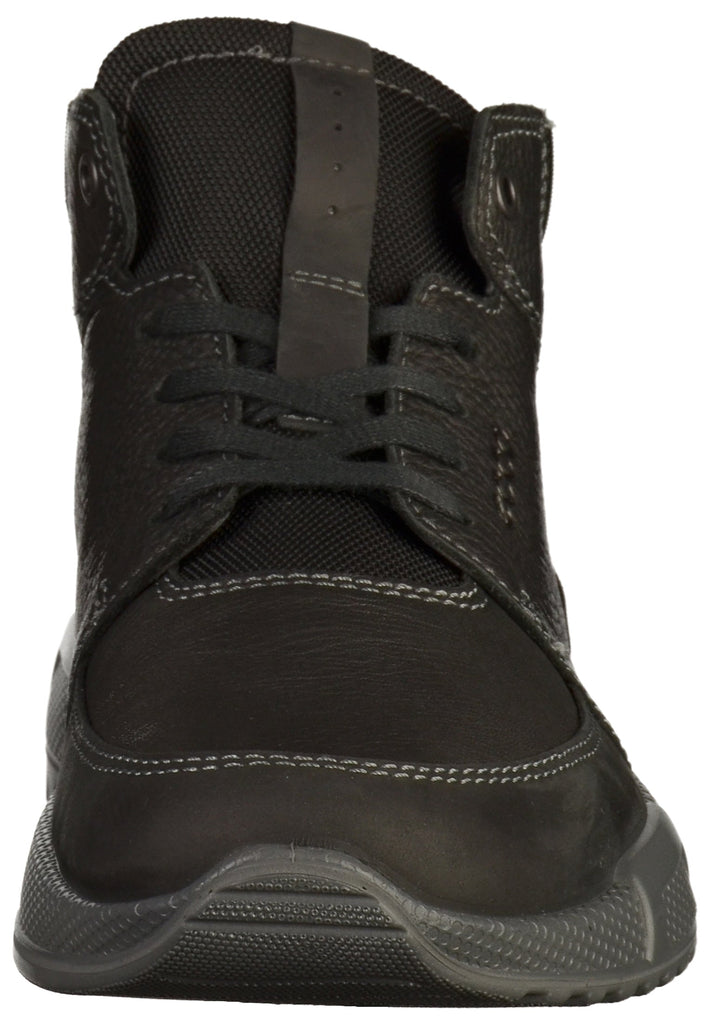 ecco Sneaker Leder/Textil Schwarz