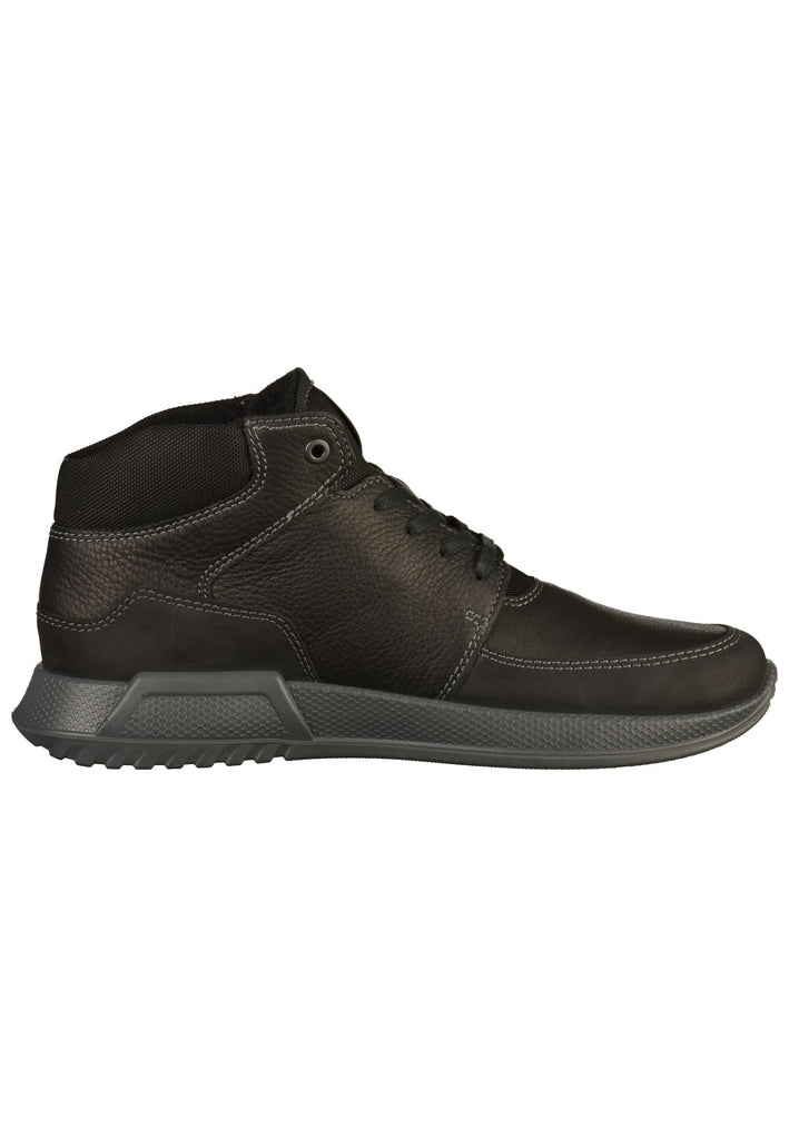 ecco Sneaker Leder/Textil Schwarz