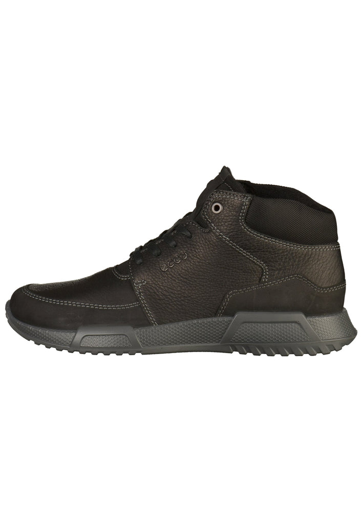 ecco Sneaker Leder/Textil Schwarz