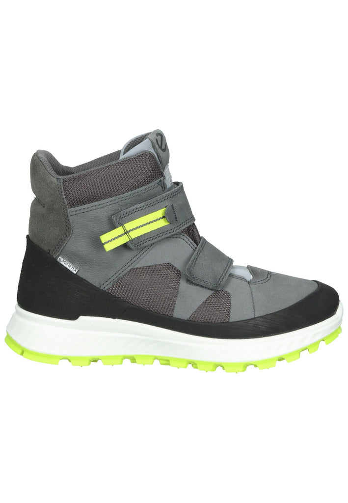 ecco Sneaker Leder/Textil Schwarz/Grau Warmfutter