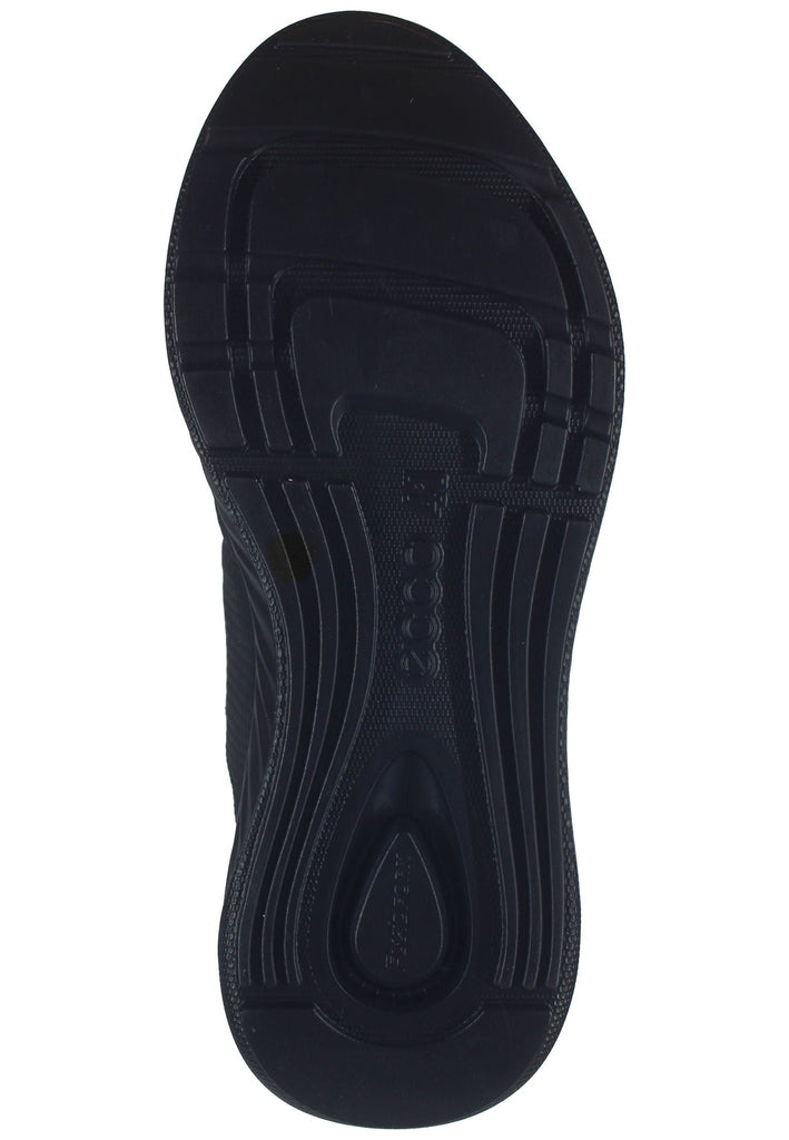 ecco Sneaker Leder/Textil Schwarz/Weiß