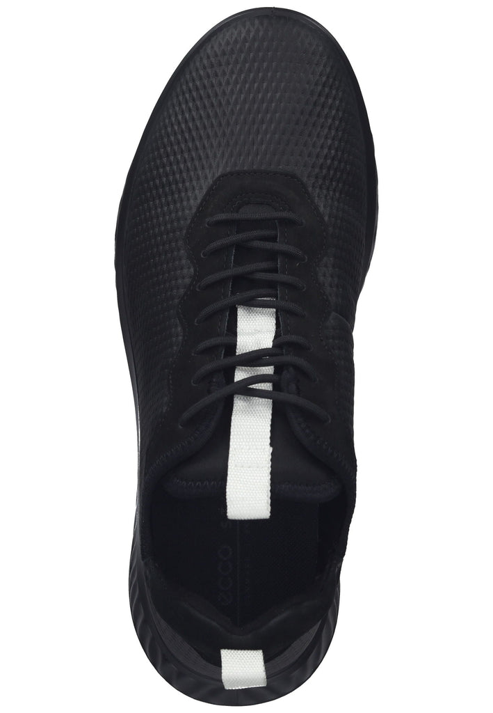 ecco Sneaker Leder/Textil Schwarz/Weiß