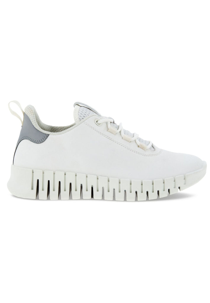 ecco Sneaker Leder Weiß/Grau