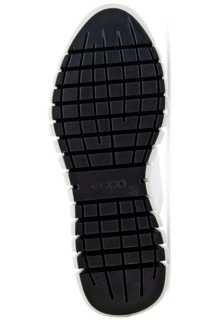 ecco Sneaker Leder Weiß/Grau