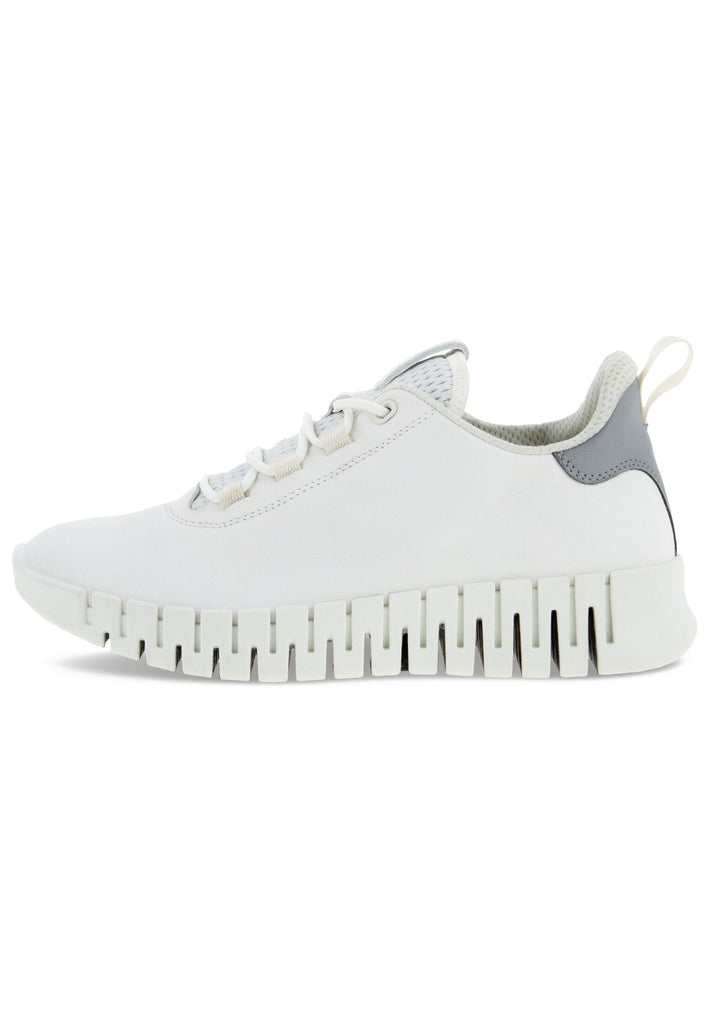 ecco Sneaker Leder Weiß/Grau