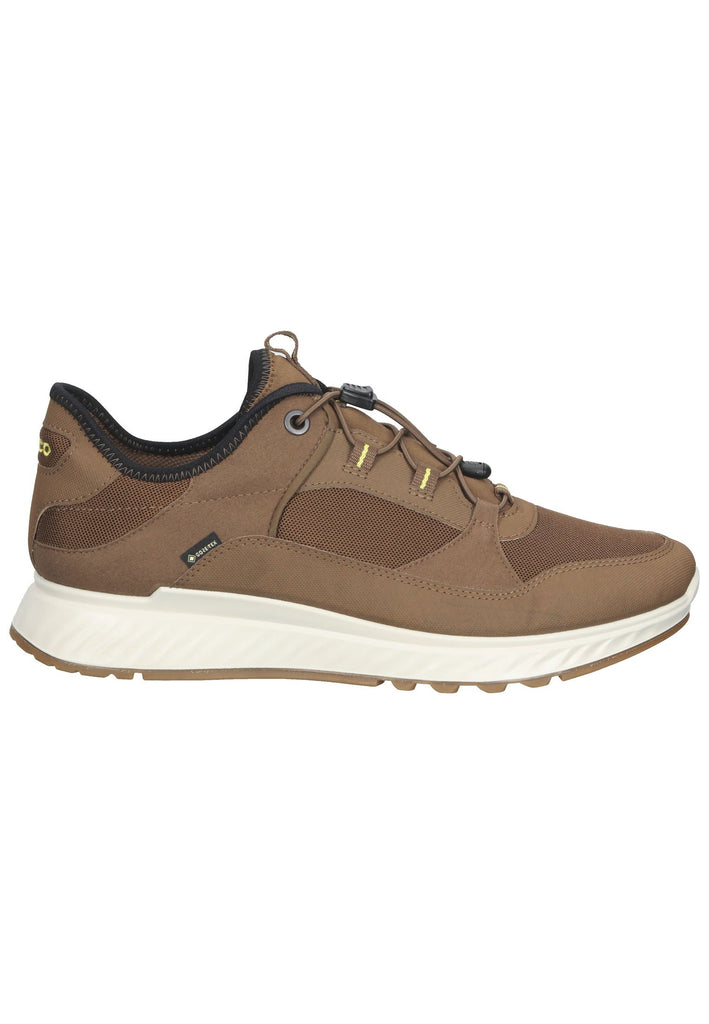 ecco Sneaker Lederimitat Braun/Gelb