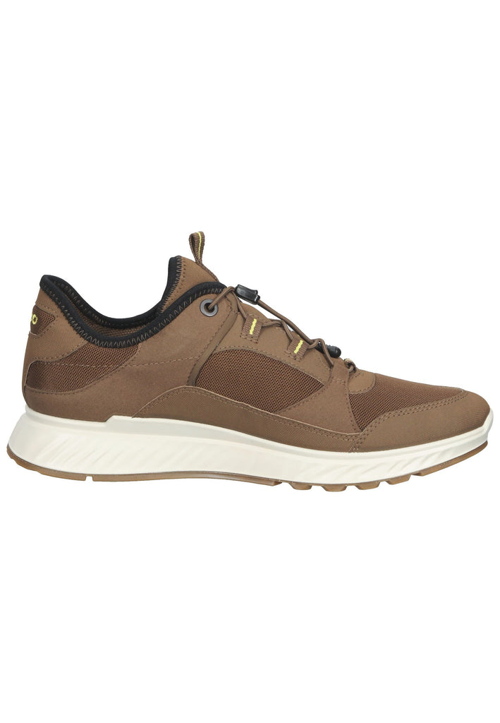 ecco Sneaker Lederimitat Braun/Gelb