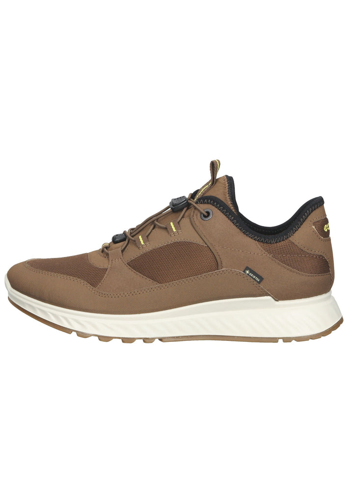 ecco Sneaker Lederimitat Braun/Gelb