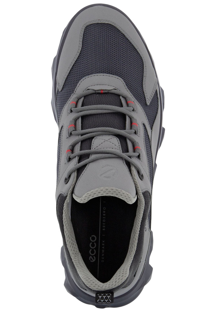 ecco Sneaker Lederimitat Grau/Schwarz