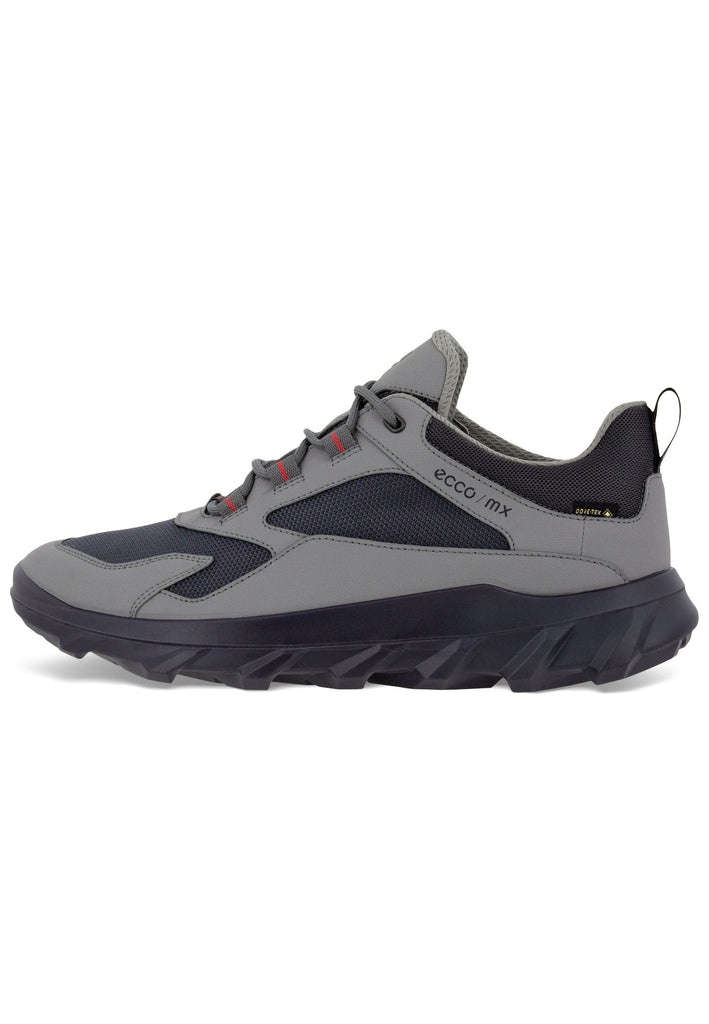 ecco Sneaker Lederimitat Grau/Schwarz