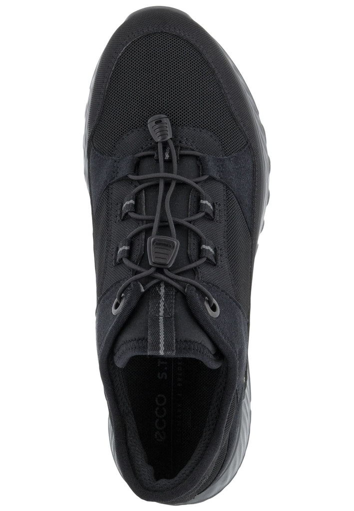ecco Sneaker Lederimitat Schwarz
