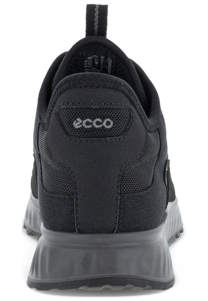 ecco Sneaker Lederimitat Schwarz