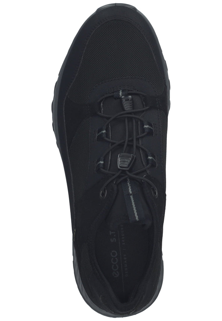 ecco Sneaker Lederimitat Schwarz