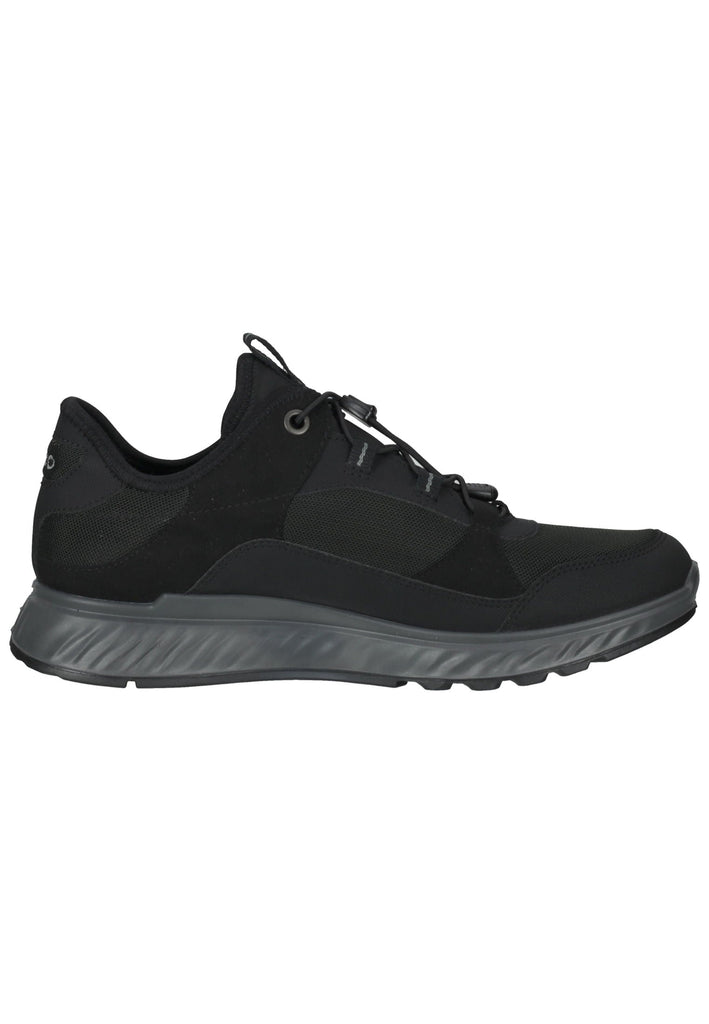 ecco Sneaker Lederimitat Schwarz
