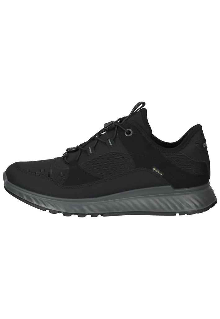 ecco Sneaker Lederimitat Schwarz
