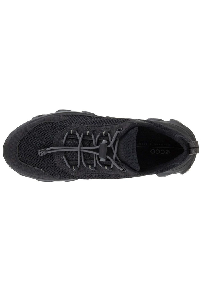 ecco Sneaker Lederimitat Schwarz