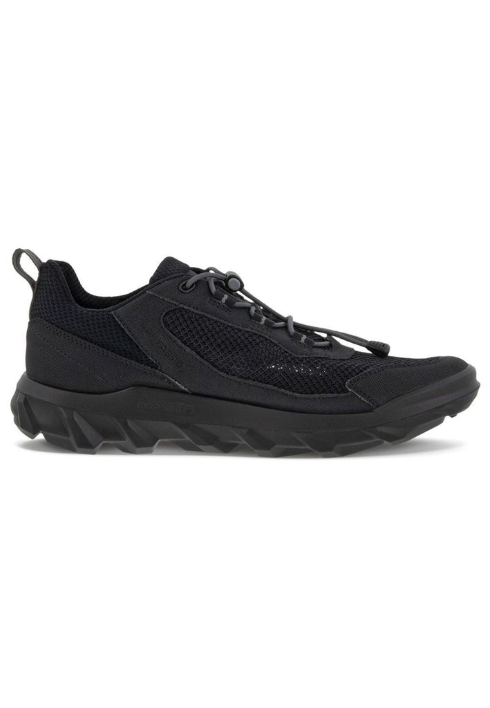 ecco Sneaker Lederimitat Schwarz