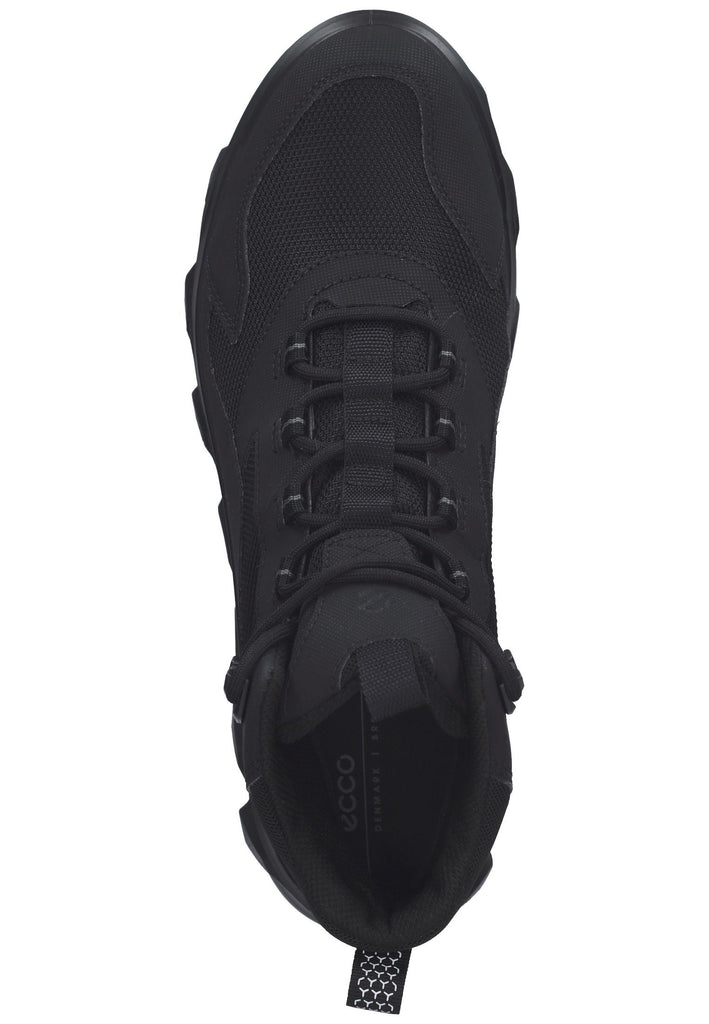 ecco Sneaker Lederimitat Schwarz