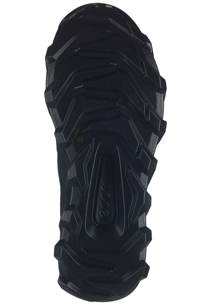 ecco Sneaker Lederimitat Schwarz/Schwarz