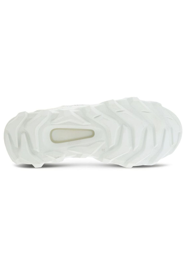 ecco Sneaker Lederimitat Weiß/Grau