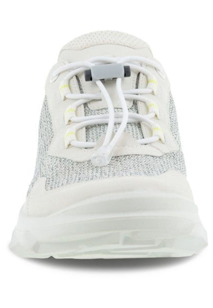 ecco Sneaker Lederimitat Weiß/Grau