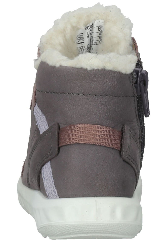 ecco Sneaker Nubukleder Grau/Rosa