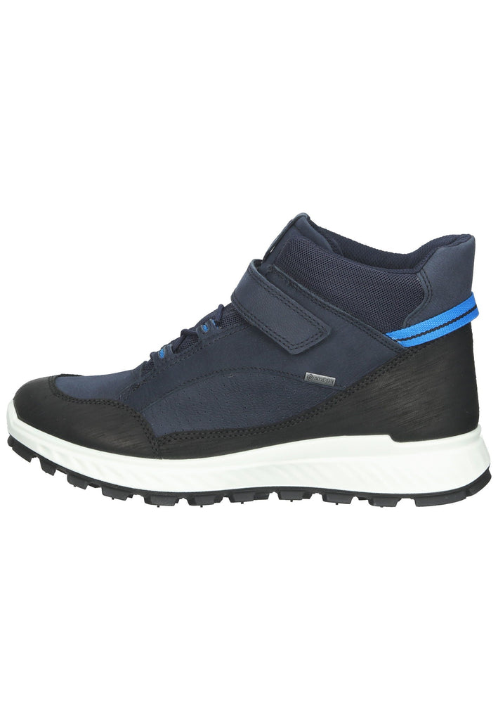 ecco Sneaker Nubukleder Schwarz/Blau