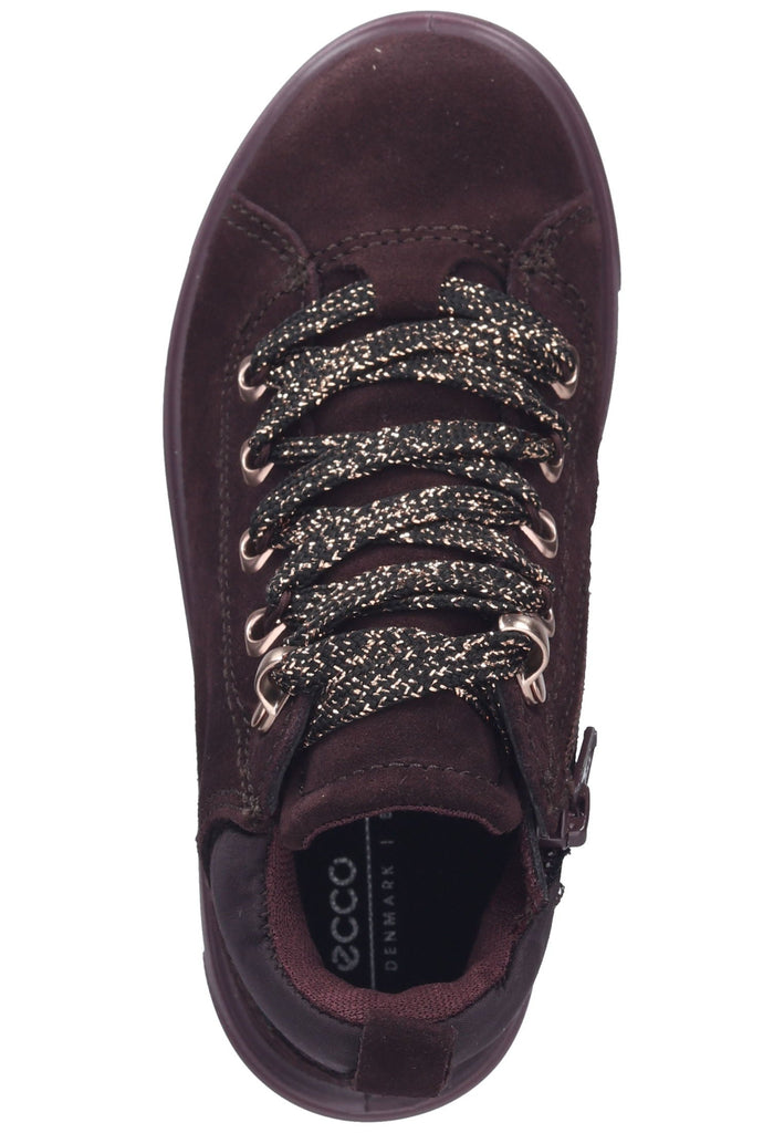 ecco Sneaker Veloursleder Dunkelrot
