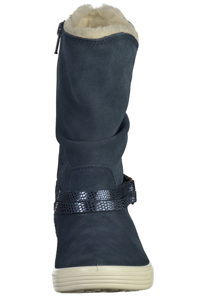 ecco Stiefel Leder Marine