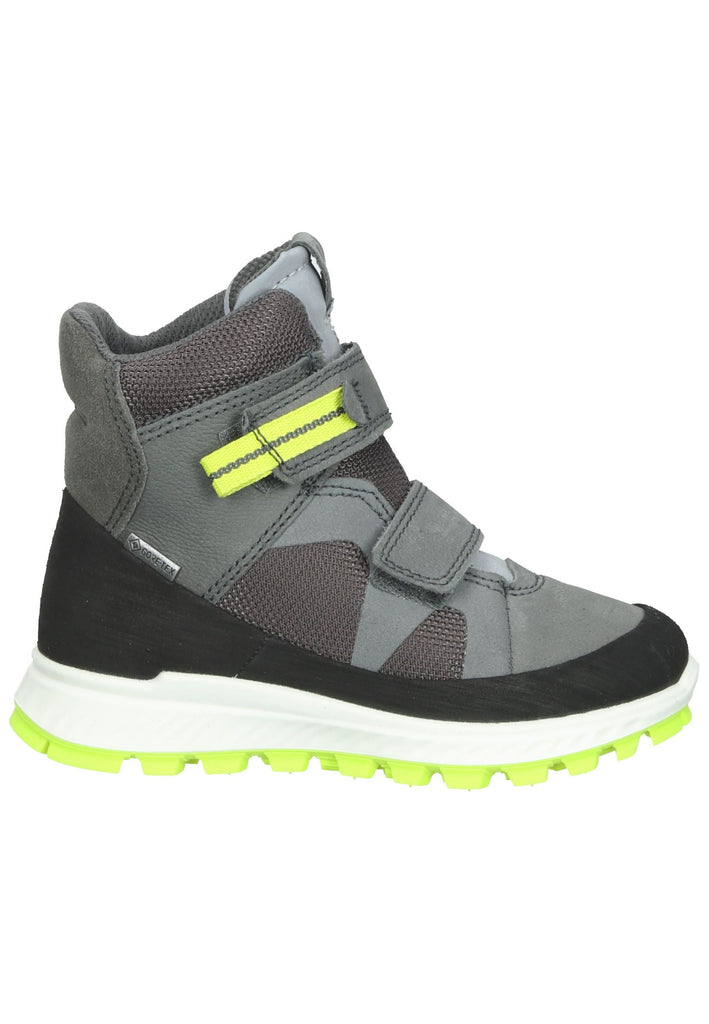 ecco Stiefel Nubukleder/Textil Grau/Grün Warmfutter