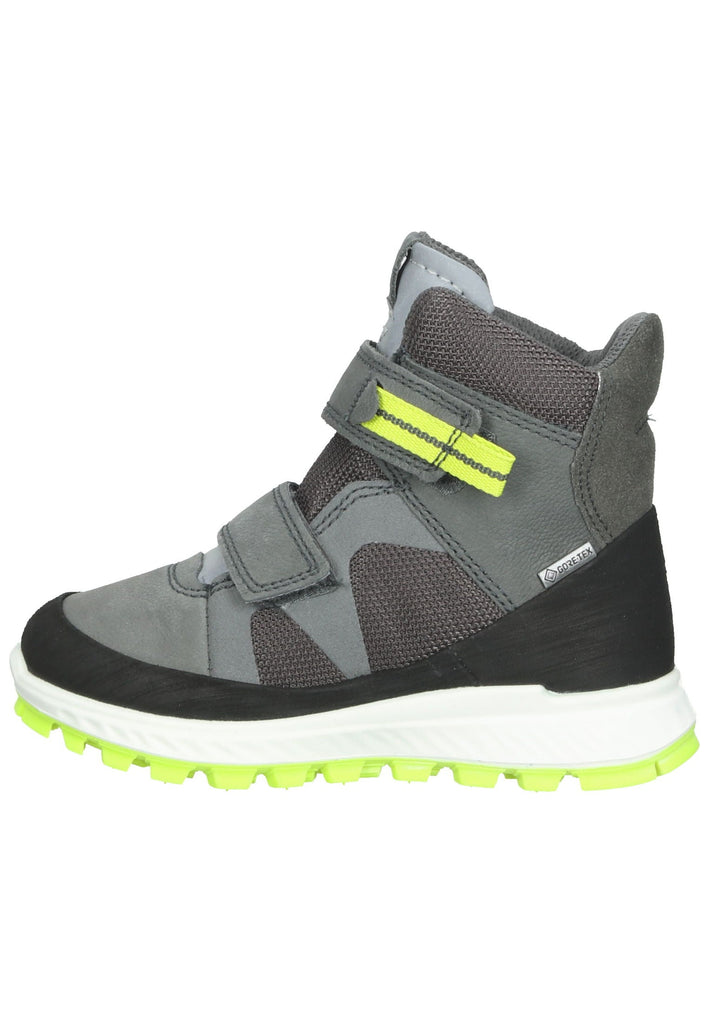 ecco Stiefel Nubukleder/Textil Grau/Grün Warmfutter