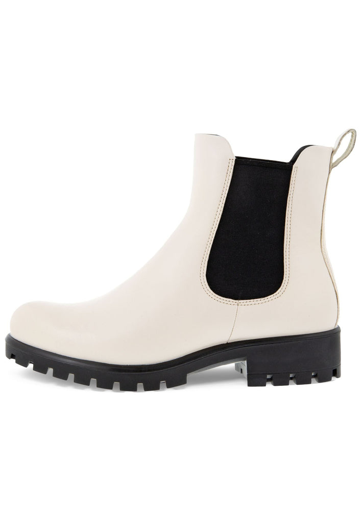 ecco Stiefelette Glattleder Creme