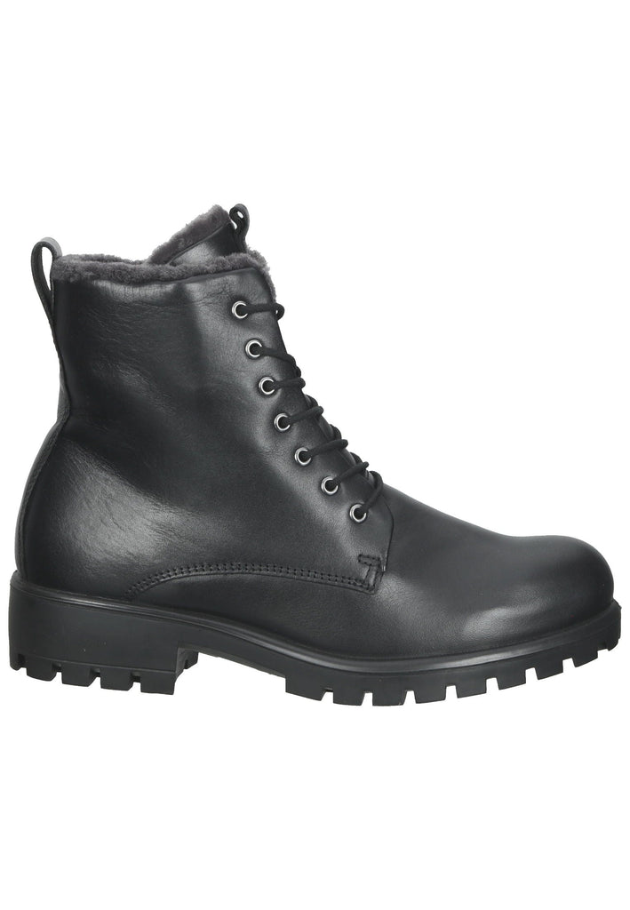 ecco Stiefelette Leder Schwarz Warmfutter