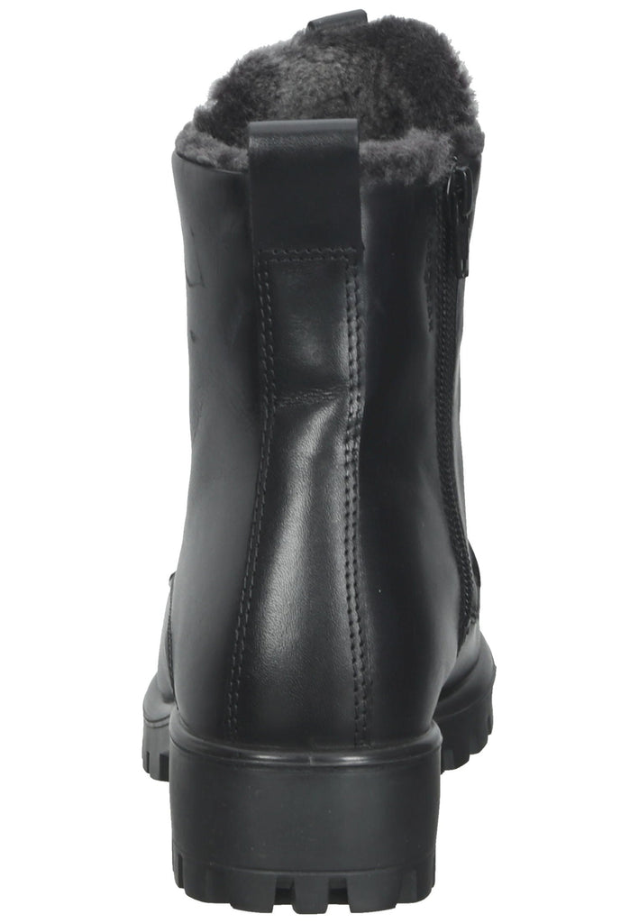 ecco Stiefelette Leder Schwarz Warmfutter