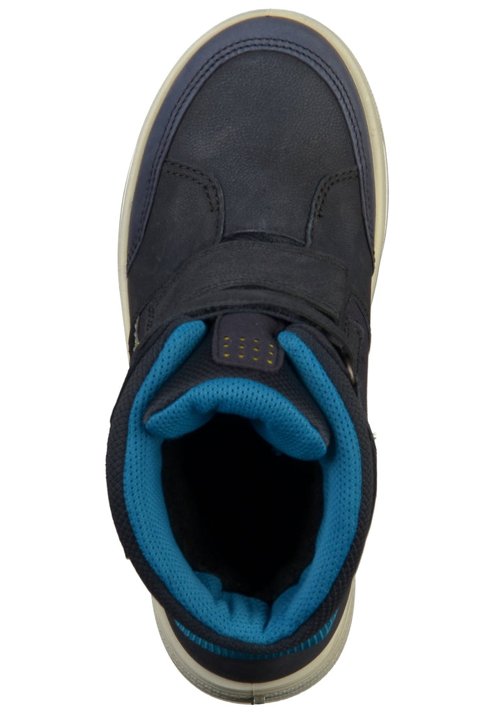 ecco Stiefelette Leder/Textil Blau