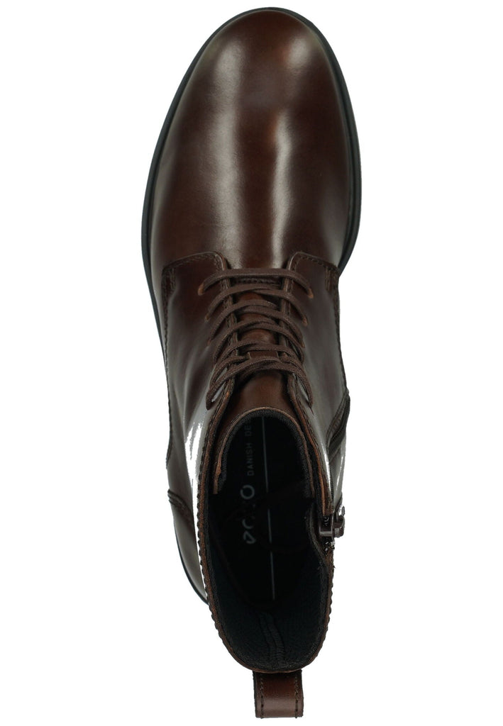 ecco Stiefelette Leder/Textil Braun