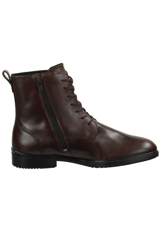 ecco Stiefelette Leder/Textil Braun