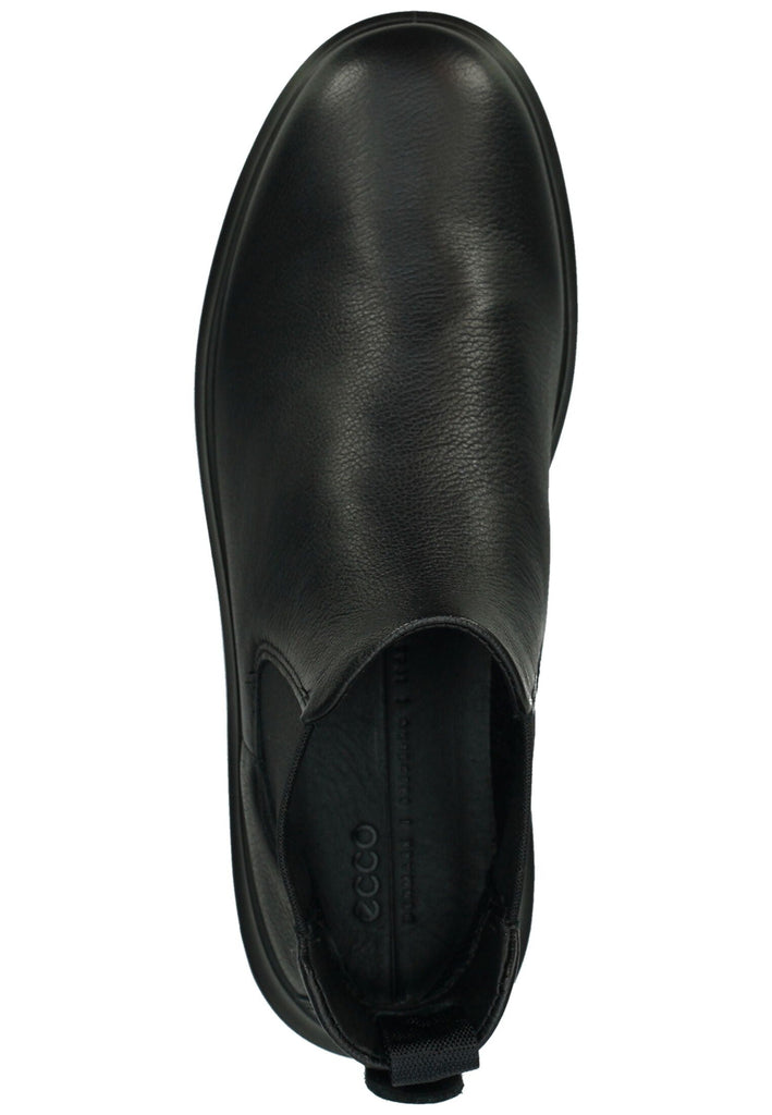 ecco Stiefelette Leder/Textil Schwarz