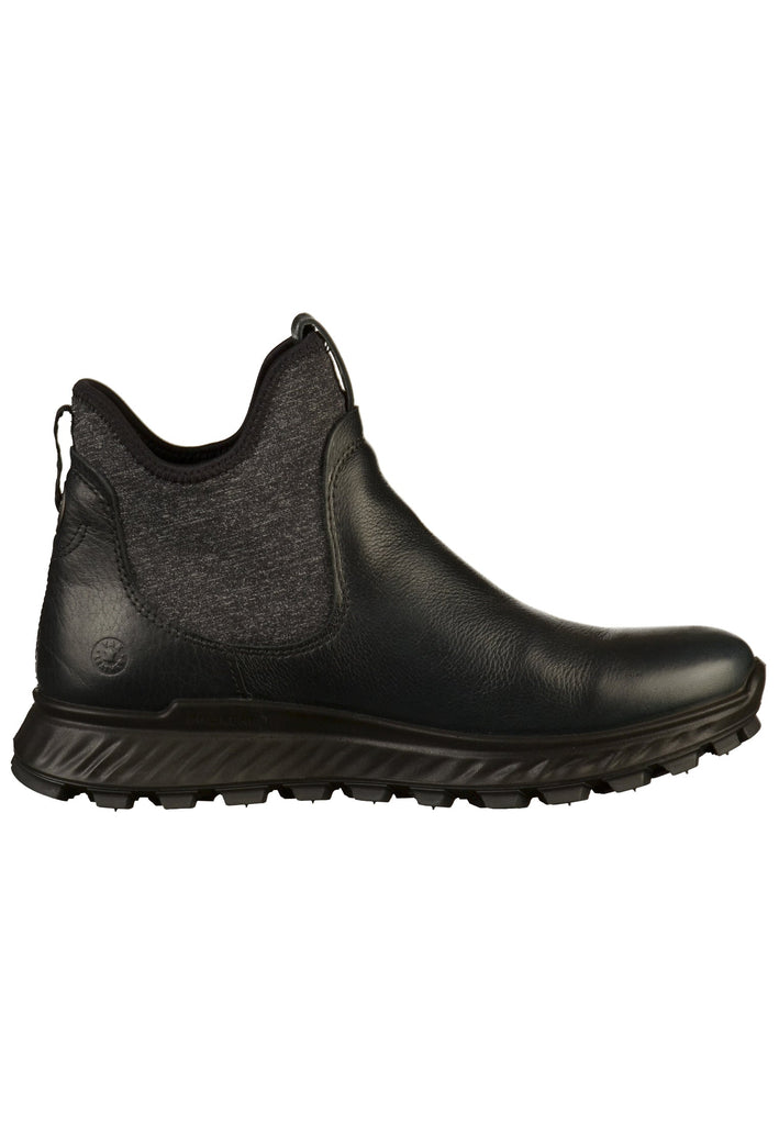 ecco Stiefelette Leder/Textil Schwarz