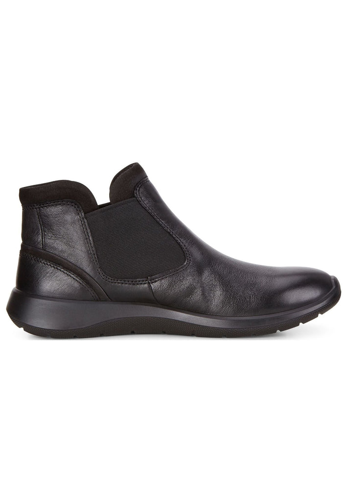 ecco Stiefelette Leder/Textil Schwarz/Schwarz