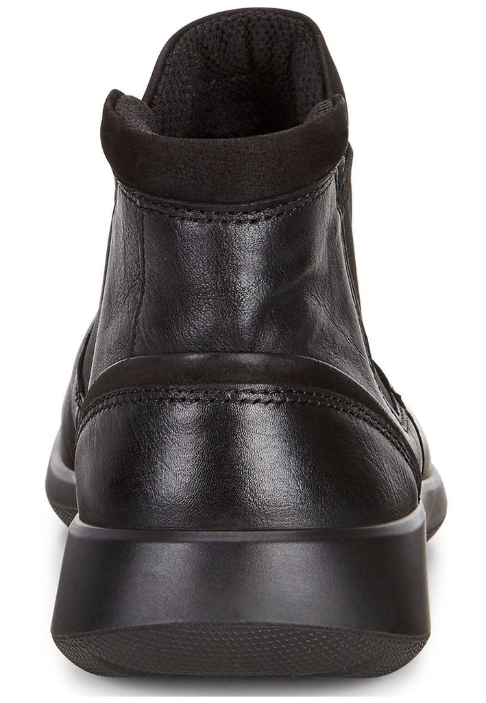 ecco Stiefelette Leder/Textil Schwarz/Schwarz