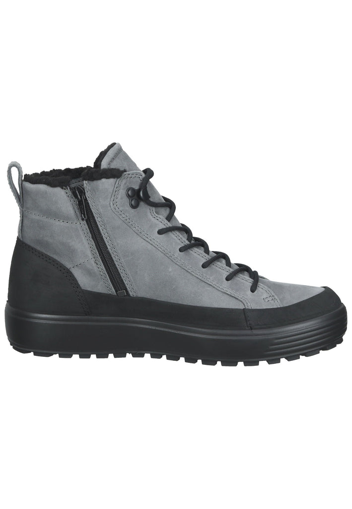 ecco Stiefelette Nubukleder Schwarz/Grau Warmfutter