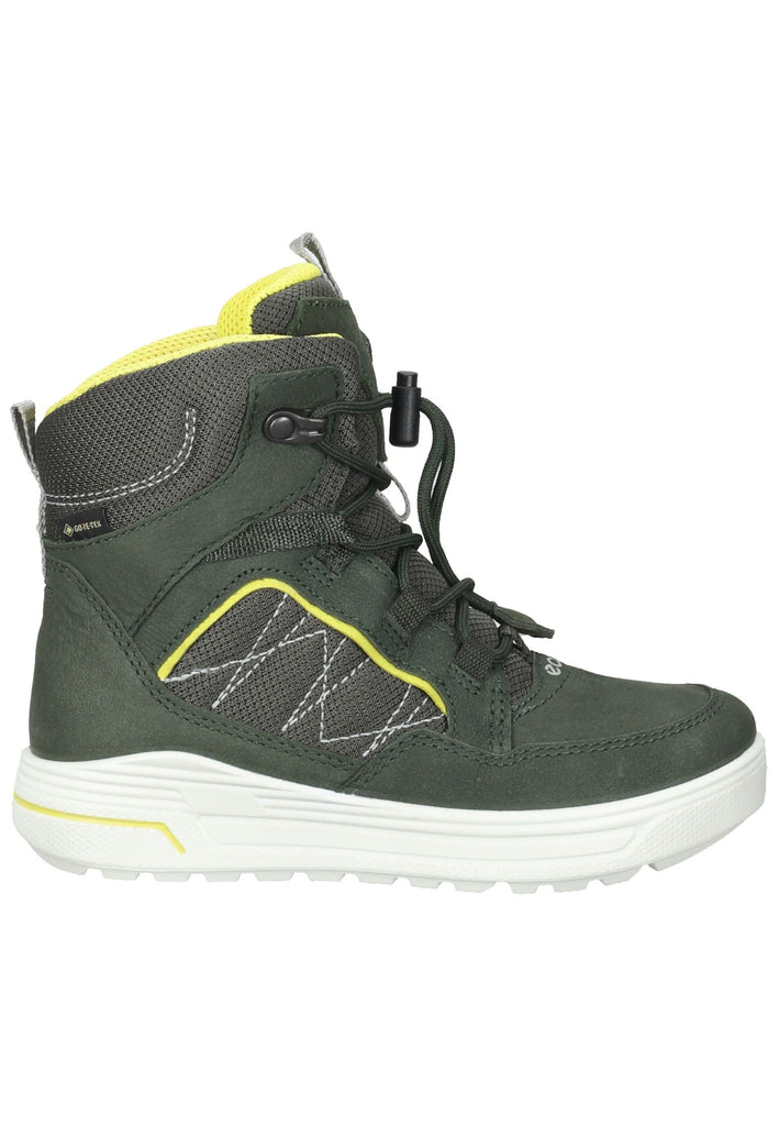 ecco Stiefelette Nubukleder/Textil Dunkelgrün Warmfutter