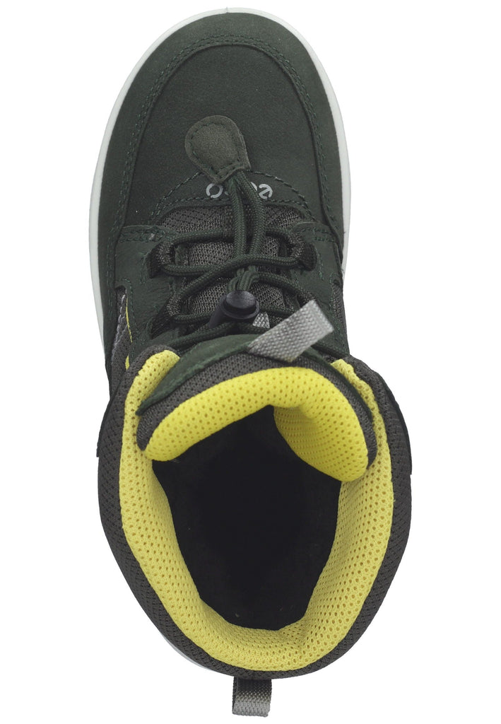 ecco Stiefelette Nubukleder/Textil Dunkelgrün Warmfutter