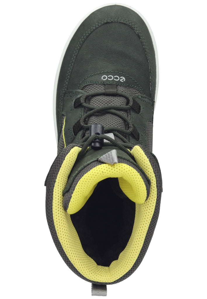 ecco Stiefelette Nubukleder/Textil Dunkelgrün Warmfutter