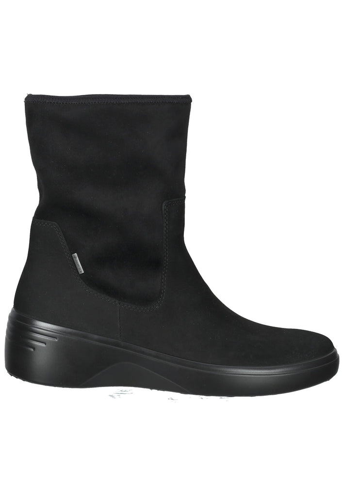 ecco Stiefelette Textil Schwarz